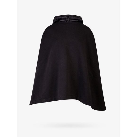 Moncler Jackets & Coats Moncler Woman Cotton Poncho With Nylon Hood